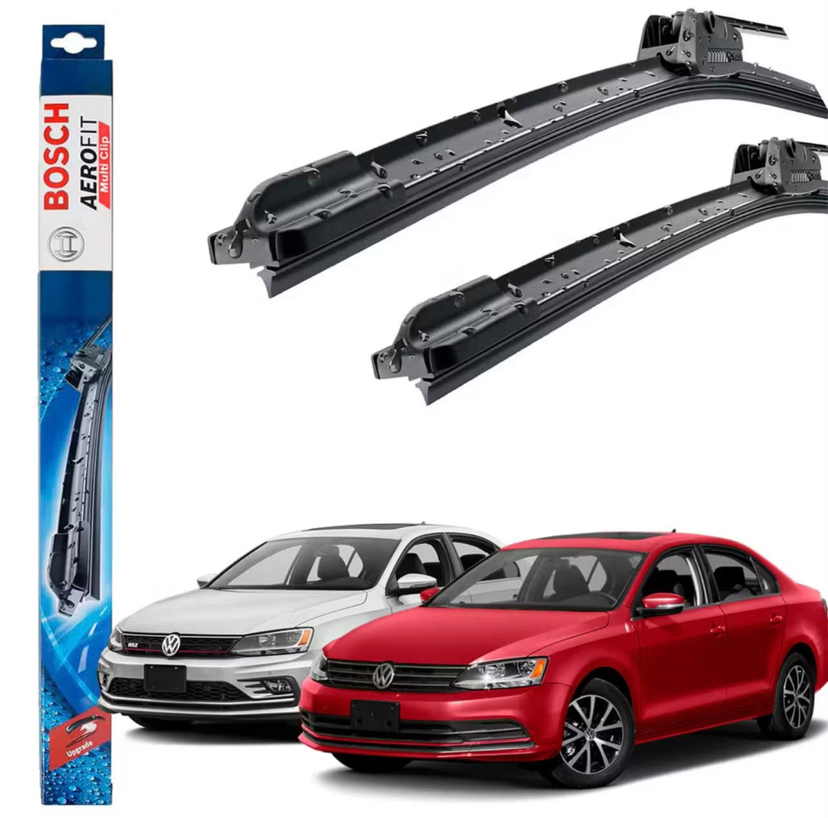 Par Palheta Limpador Parabrisa Bosch Vw Jetta 1.4 2.0 Tsi 2.5 AF24 AF19