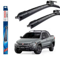 Par Palheta Limpador Parabrisa Bosch Aerofit Fiat Strada Nova Strada Original