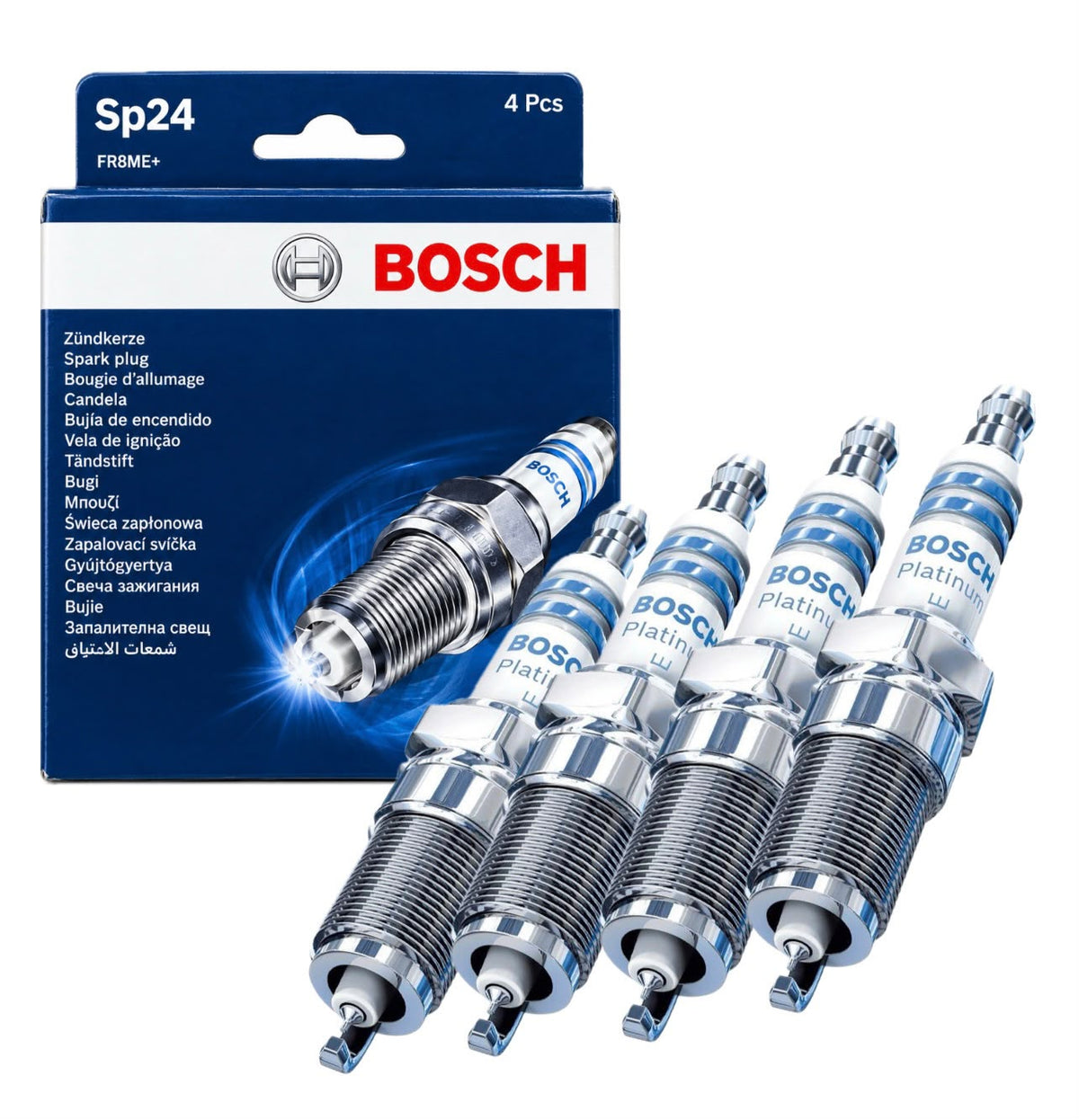 Jogo 4 Velas De Ignição Bosch Sp24 Peugeot 206 307 C3 ix35 F000ke0p24