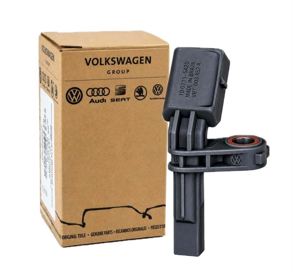 Sensor Freio Abs Lado Esquerdo Vw Tiguan Passat Golf Audi Q3 Wht003857a Cinza